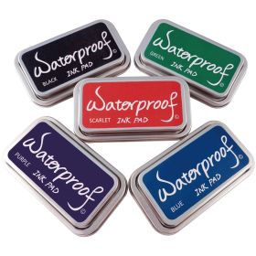 Ink Pads for Rubber Stamps;  Rubber Stamps Pads- Permanent;  Waterproof;  Stamp Pads for Card Making;  Scrapbooking Supplies;  Christmas Ink Stam