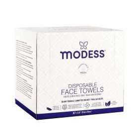 Modess disposable facial wipes, 50 pieces, dry/wet/ultra-soft, strong water absorption, clinically tested, vegetarian Travel, bathroom, face wash