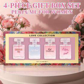 Charming 4pcs Women's Eau De Parfum Gift Set - Long-Lasting, Floral Scented Sprays in 1.02fl.oz Bottles - Perfect for Dates, Daily Wear & Parties