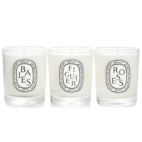 DIPTYQUE - Scented Mini Candle Discovery Set: Baies, Figuier, Roses 447739 70g x3pcs
