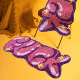 Colorful rugs, super soft thickened fluffy area rugs for living room, soft plush area rugs, plush indoor rugs for bedrooms (Color: Lavender bubble)